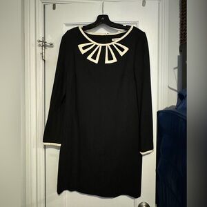 Black and white Trina Turk size 8 dress with cutouts